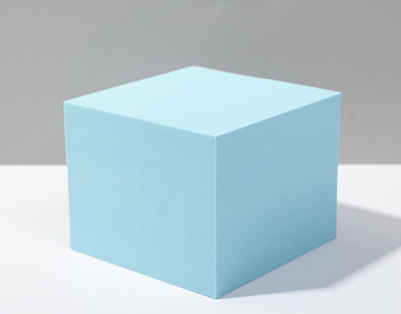 Reine Farbe eins Fotografie Foto Requisiten Schaum Geometrische Würfel Schießen Requisiten Für Fotografie Kulissen: Blau 10X10X8cm