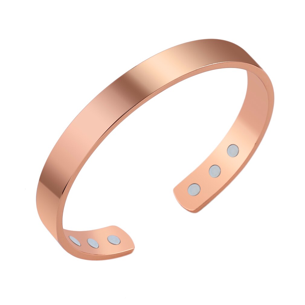 Lychee Magnetische Koperen Bangle Armband Healing Bio Therapie Artritis Pijn Manchet Armband Vrouwen Mannen Sieraden