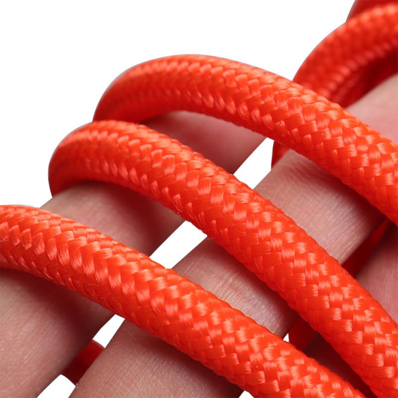 30M Climbing Rope W/ Hooks Outdoor Safety Mountain Rescue Escape Auxiliary Tent Fire Rescue Parachute Rope
