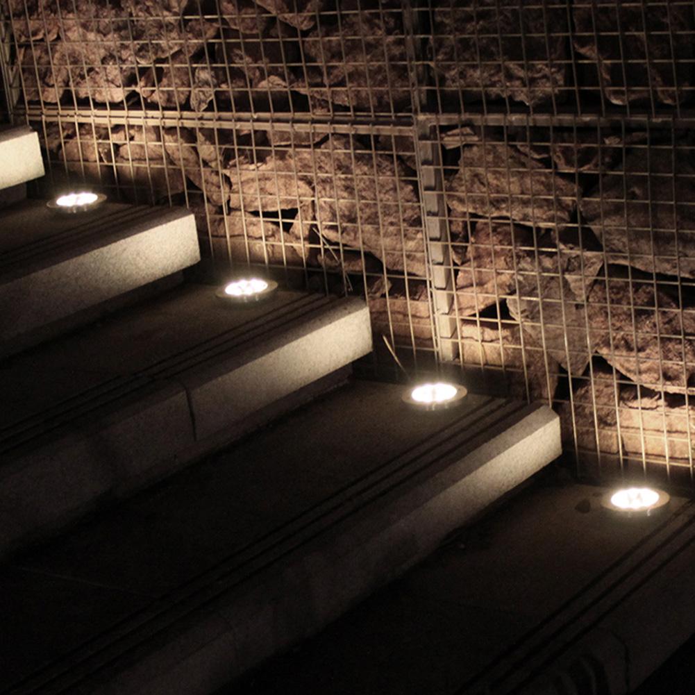 1pz/4pz di Energia solare Sepolto Luce scala Esterna percorso Pavimento ponte discoteca Solare Paesaggio Luce Solare del Giardino percorso di Luci A Terra
