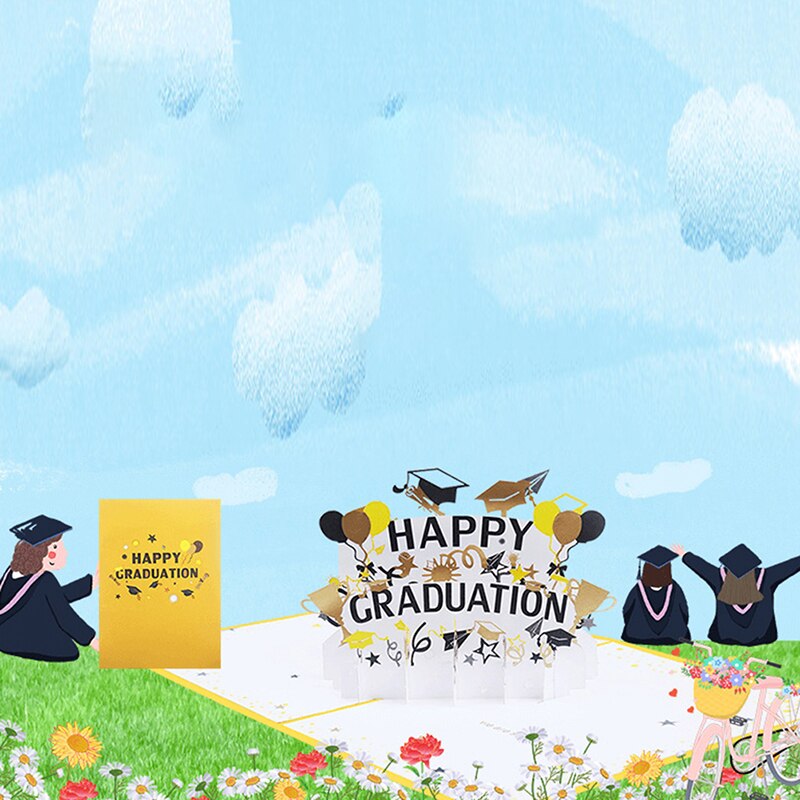 Happy Graduation Card Pop Up 3D Greeting Cards Handmade class of 2022