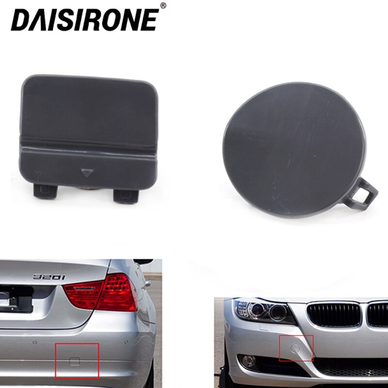 1 st främre bakre stötfångare dragögla krok lock lock lock trim för bmw  e90 e91 lci 3 serie svart