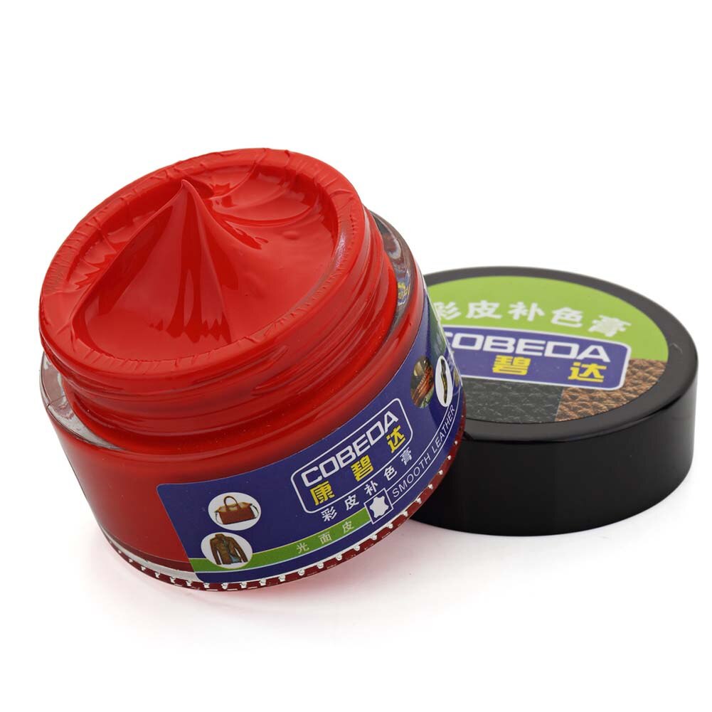 kit di riparazione pelle pelle liquida crema di riparazione riempitivo pelle auto riempitivo riparazione vinile ripristino graffi crepes strumento strappi: rosso