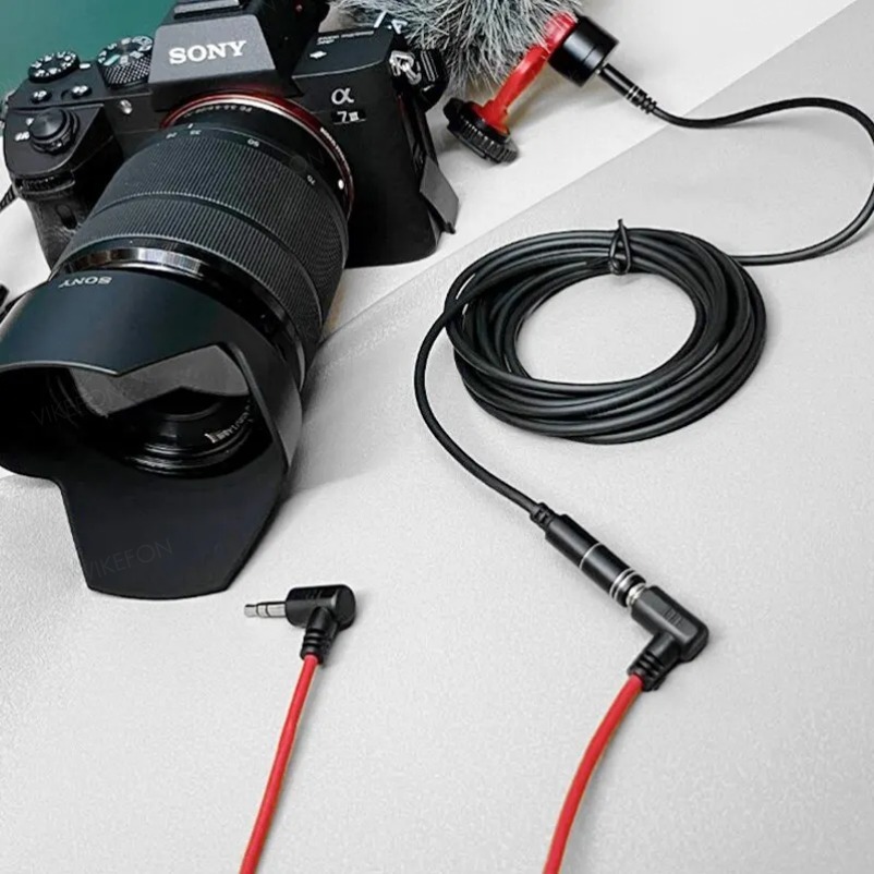 VIKEFON 3,5 mm verlengkabel hoofdtelefoon verlengkabel vergulde aux-kabel audio stereo jack man-vrouw TRS-snoer 1m 5m