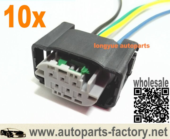 Longyue 10 stk 6 pin 4 leder-tilkoblingsplugg til webasto termo topp dieselvarmtvannsbereder c, z, e, s