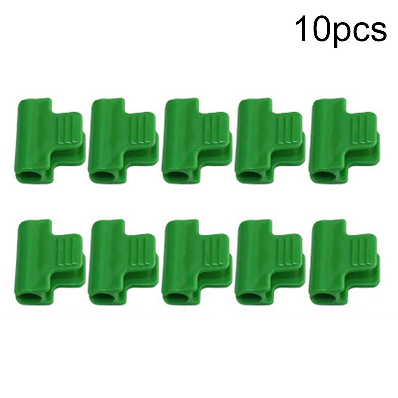 10pcs Plastic Film Clip Greenhouse Frame Pipe Clamps Shade Net Fixed Buckle Clip Garden Supplies for Outter Diameter 11mm Tube: Default Title