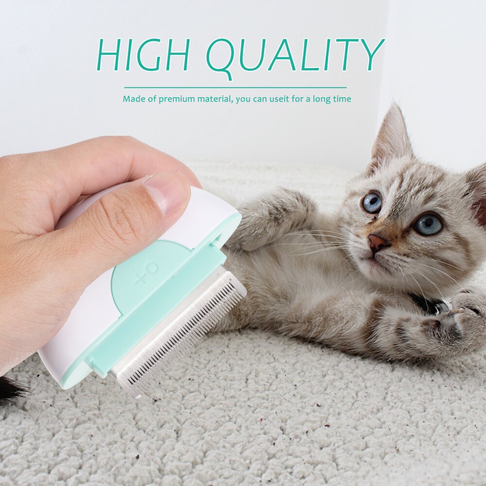 Kattenkam, borstel, hark, trim- en trimgereedschap, kattenkam, reinigingskam