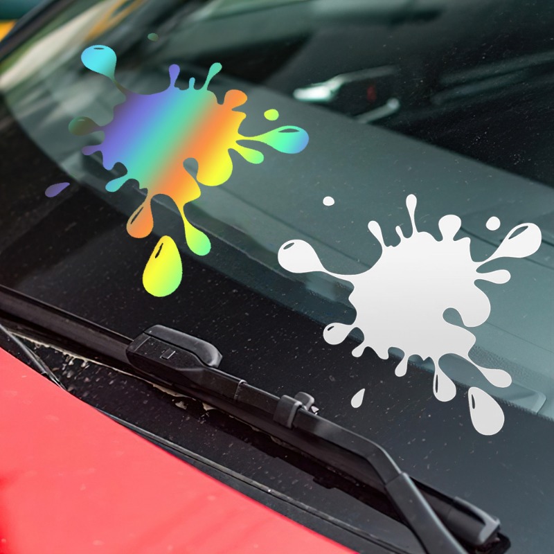 Stain Imprint Car Stickers Interesting Scratch Blocking Vinyl Decals Car Door Glass Bumper Decorative Stickers Car Part