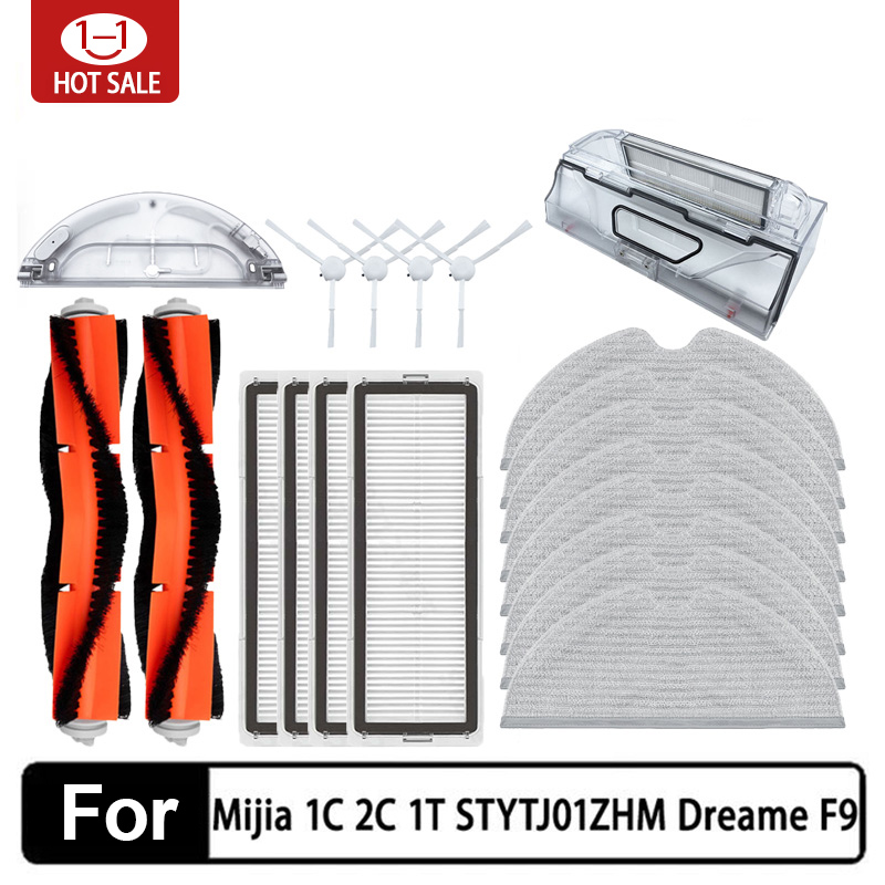 Xiaomi Mijia 1C 1T Mi robot aspirapolvere Dreame F9 filtro Hepa spazzola laterale principale Mocio panno robot aspirapolvere accessori
