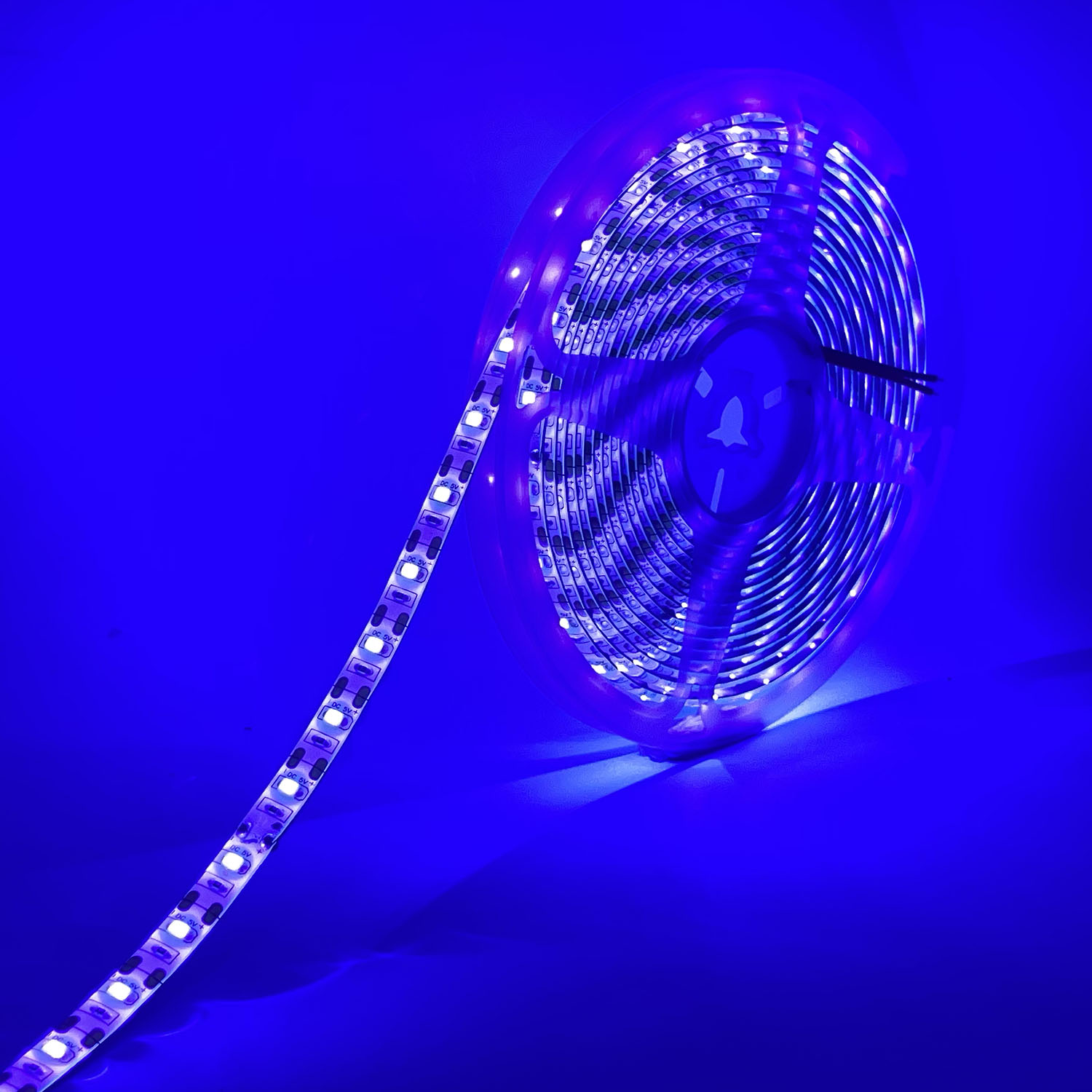 Tira de luces Led UV para , cinta de luz negra de 5V, 395-405nm, 12/24V, 5050, 2835, SMD, 60led/m, 120Led/m, para DJ y fluorescencia
