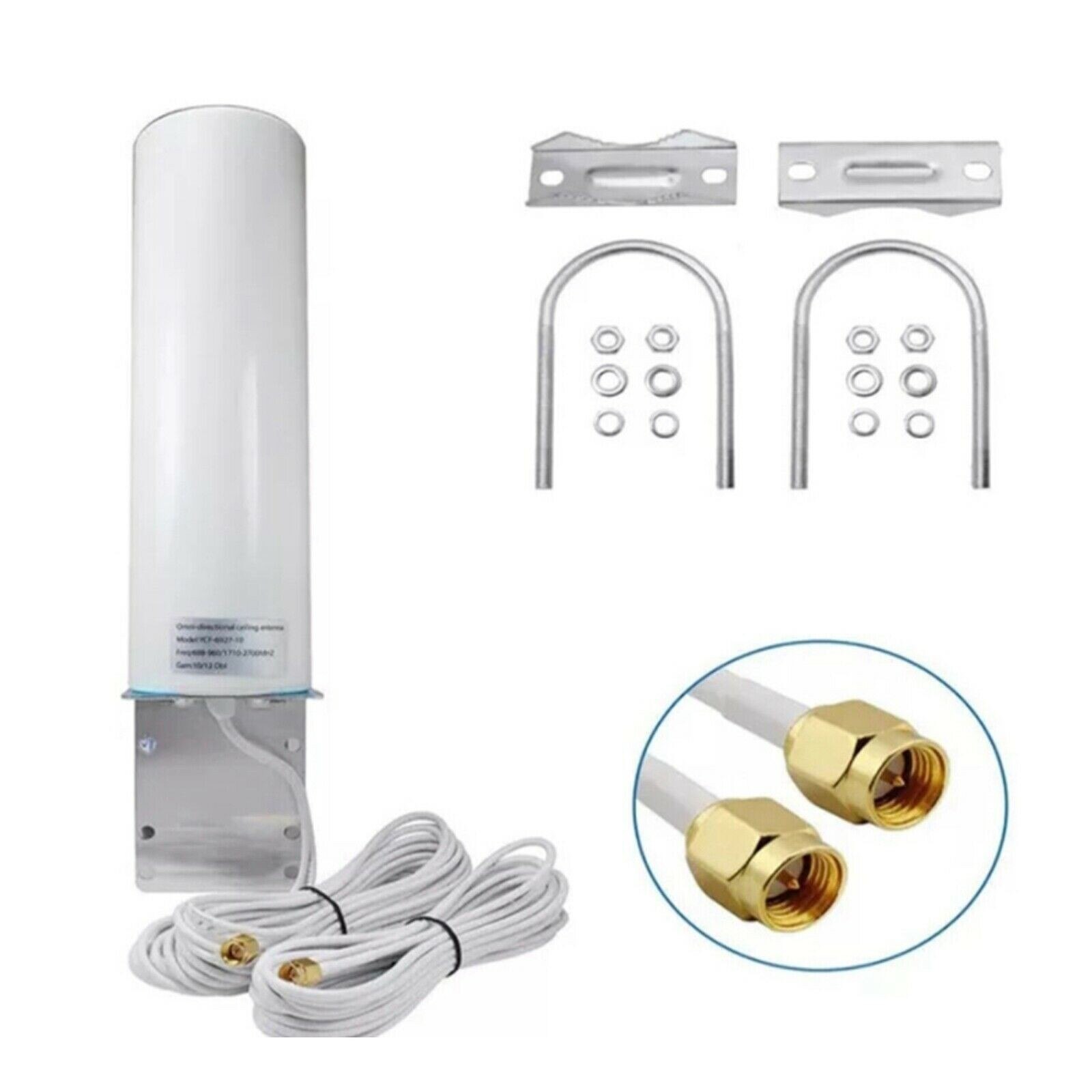 10-12dBi Helium Hotspot Miner Antenna Kit Outdoor 915mhz LoRa Antenna 5 Meter Low Loss Cables For RAK Nebra Bobcat