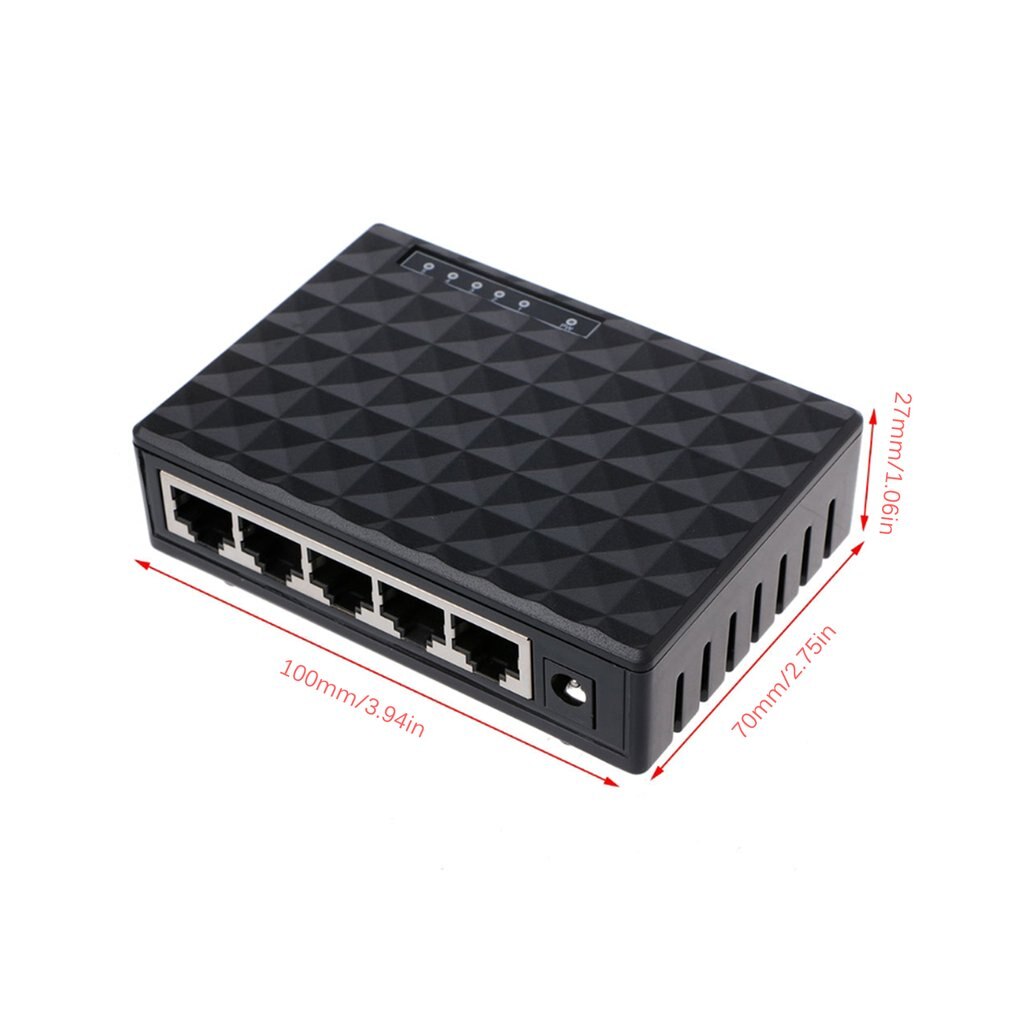 Rj45 mini 5 port fast ethernet switch hub for desk vicedeal