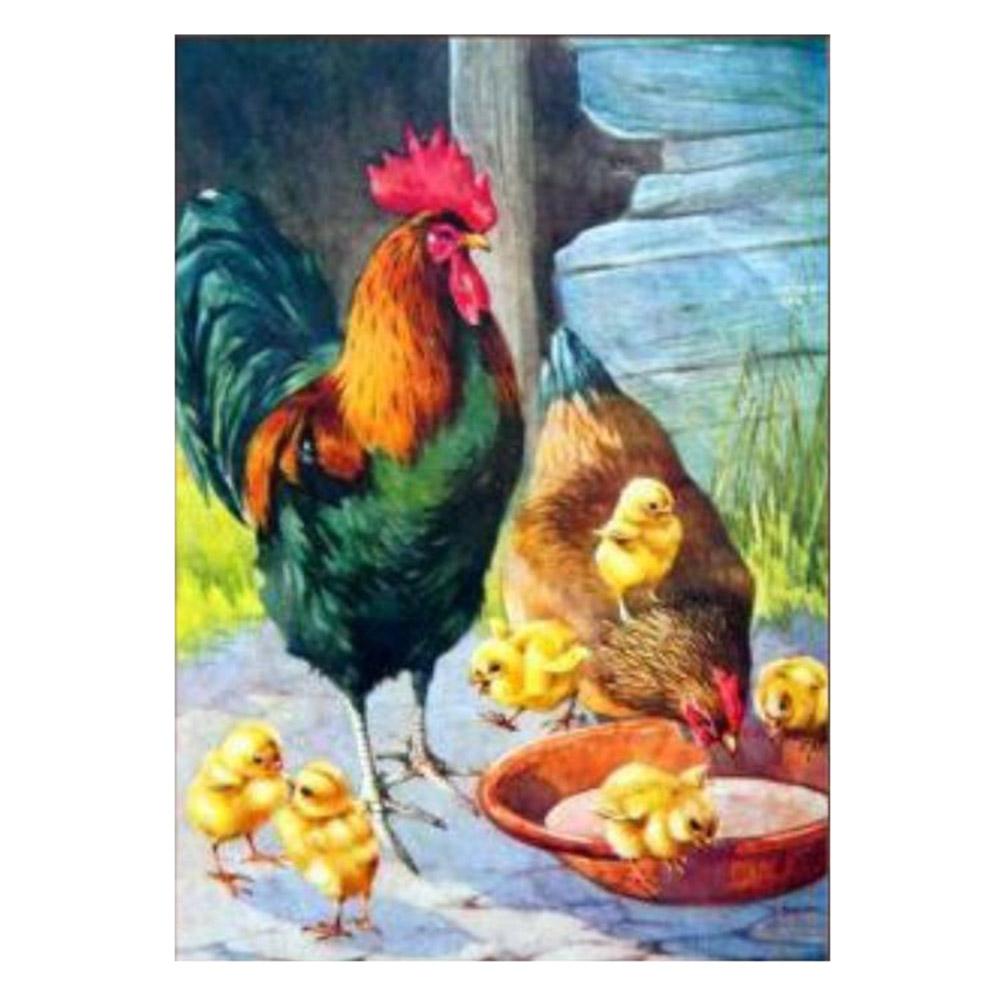 40x30cm Peacock 5D Diamond Painting Embroidery DIY Cross Stitch Craft Home Decor: Brown