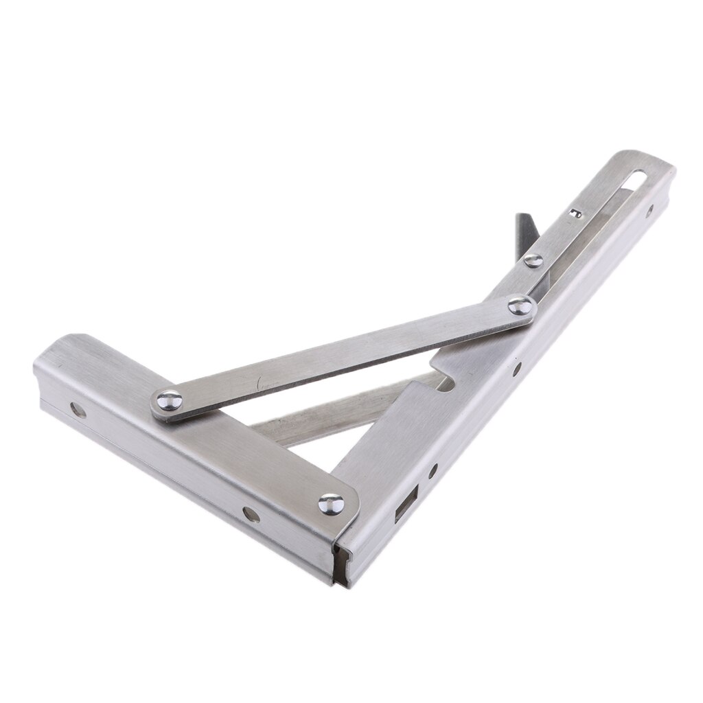 304 Stainless Steel Folding Shelf Bench Table Folding Shelf Bracket Long Release Arm Multipurpose folding Shelf Bench Bracket