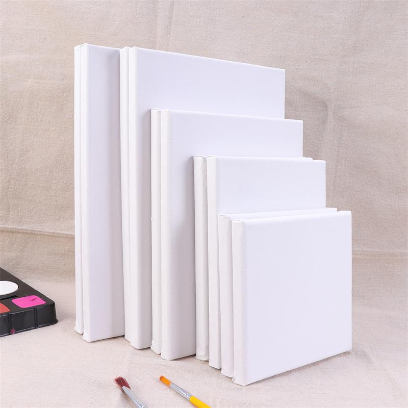 10PCS Wood Painting Frame Cotton White Stretched Canvas Frame For Drawing DIY Pure Cotton Canvas Hand-Painted Oil Painting Frame