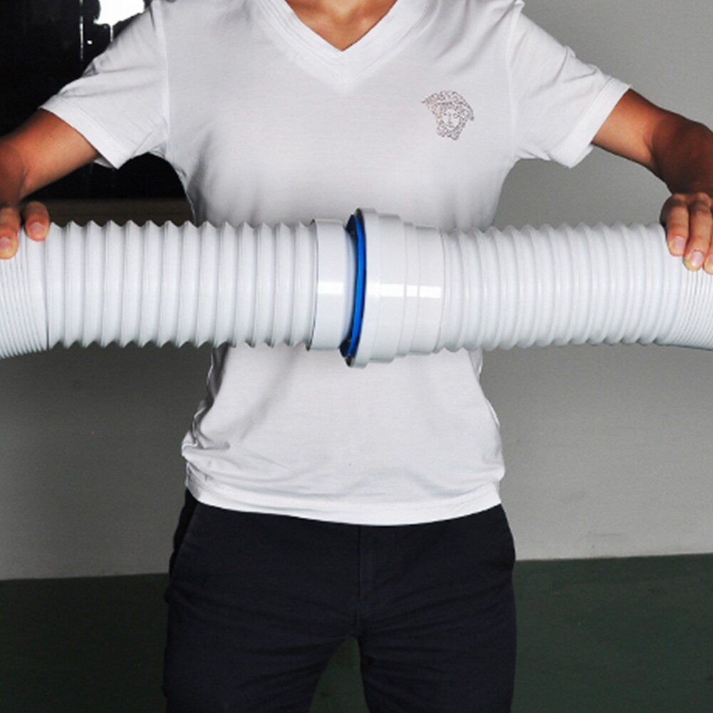 Adapter Flexible WC Waste Hose Drain For Toilet Repair Tool Pan Connector Plumbing Household Leakproof ABS Easy Install