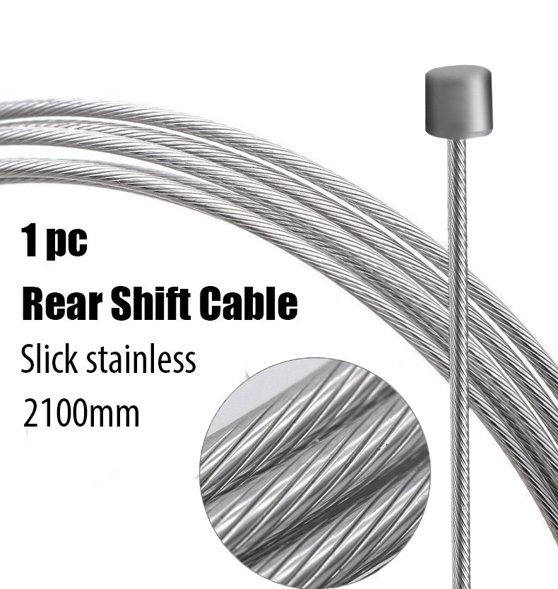 1pc innervaier til landeveissykkel, mtb-sykkel, wireline, terrengsykkel, girspak, girskifter, bremsekabler, polert, glatt rustfritt stål: Oransje