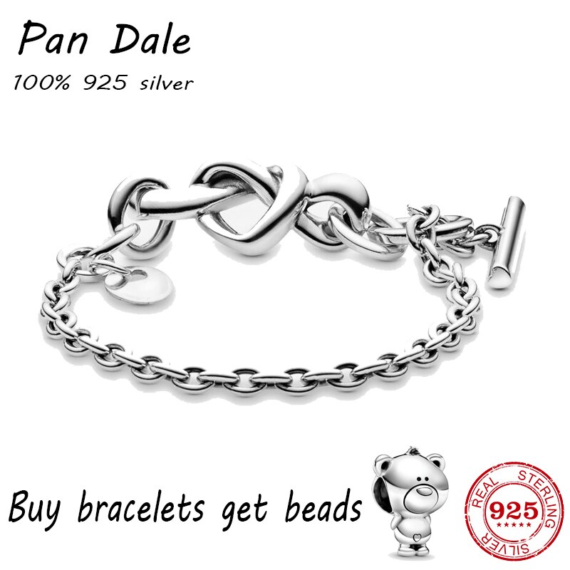 Pfanne Armbinde Orginal 100% 925 Sterling Silber Schlange Kette Armreif passen Perle Charme DIY Schmuck für frauen