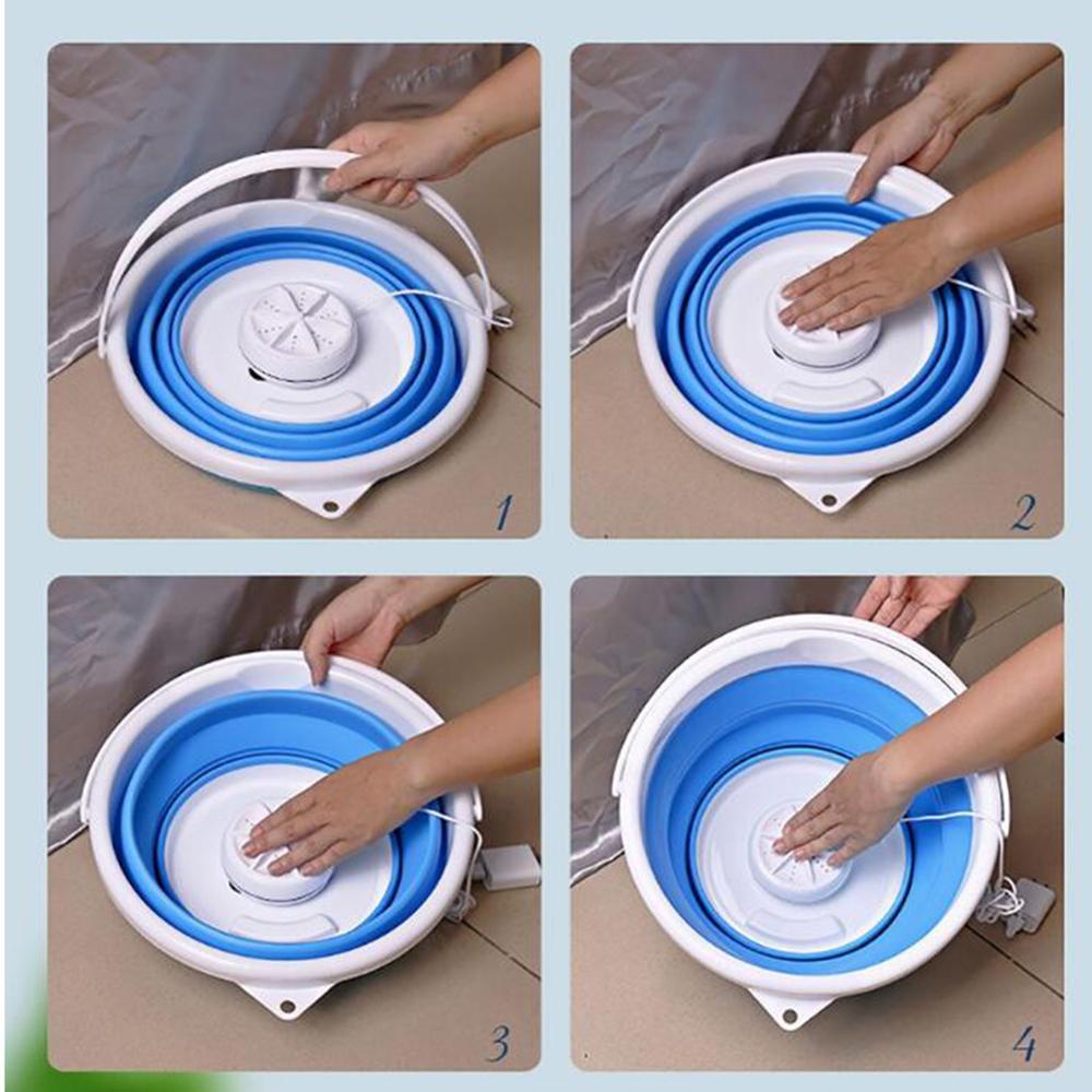 Foldable Mini Washing Machine Automatic Household Mini Tube 3-5Kg Wash Underwear Care Cleaner Portable Washing Machine
