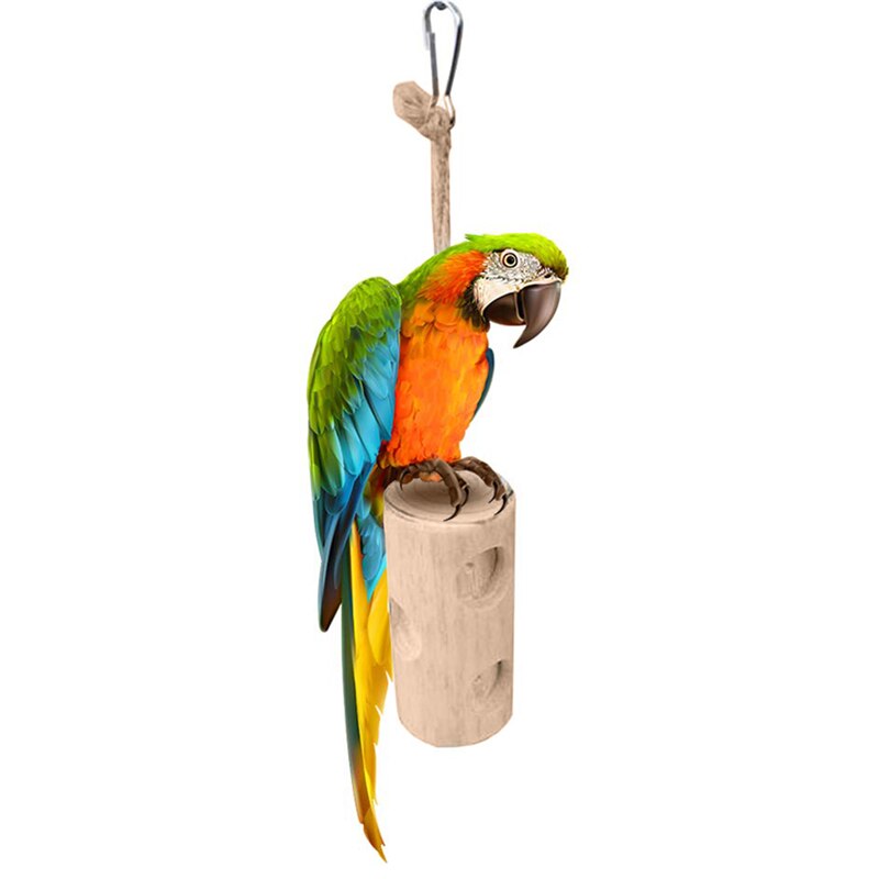 Pet Papegaaien Speelgoed Houten Opknoping Kooi Speelgoed Voor Papegaaien Vogel Grappig Opknoping Staande Speelgoed Huisdier Vogel Training Levert
