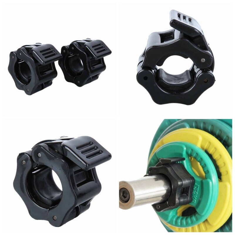1 paire 25 mm haltères haltères haltères colliers serrure Fitness Musculation Standard haltérophilie Dambil gymnase Fitness équipement #