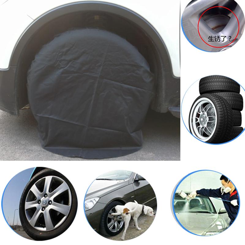 4 stücke Auto Rad Reifen Abdeckungen Staubdicht Wasserdicht Regensicher Polyester Protector Für Lkw Auto-Camper Anhänger Rad Reifen Deckt
