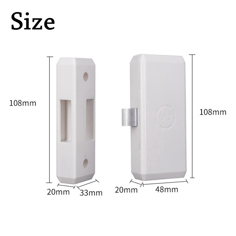 EGFirtor-cerradura inteligente con Bluetooth para cajón, dispositivo de bloqueo NFC sin cerradura, Invisible, sin agujero, para armario