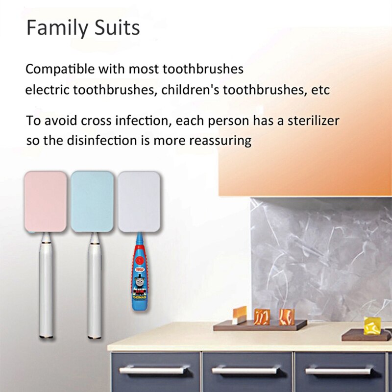 UVC-LED Ultraviolet Toothbrush Holder Disinfection Tool Automatic Toothpaste Dispenser Holder Cleaner