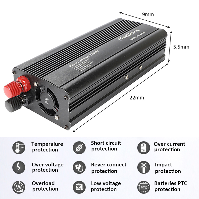 Convertitore 12V 230V BESTEK Convertitore 12 V 220 V 240 V 500 W Metallo Inverter 12 V Alimentatore Auto Per Laptop E Frigorifero - 6