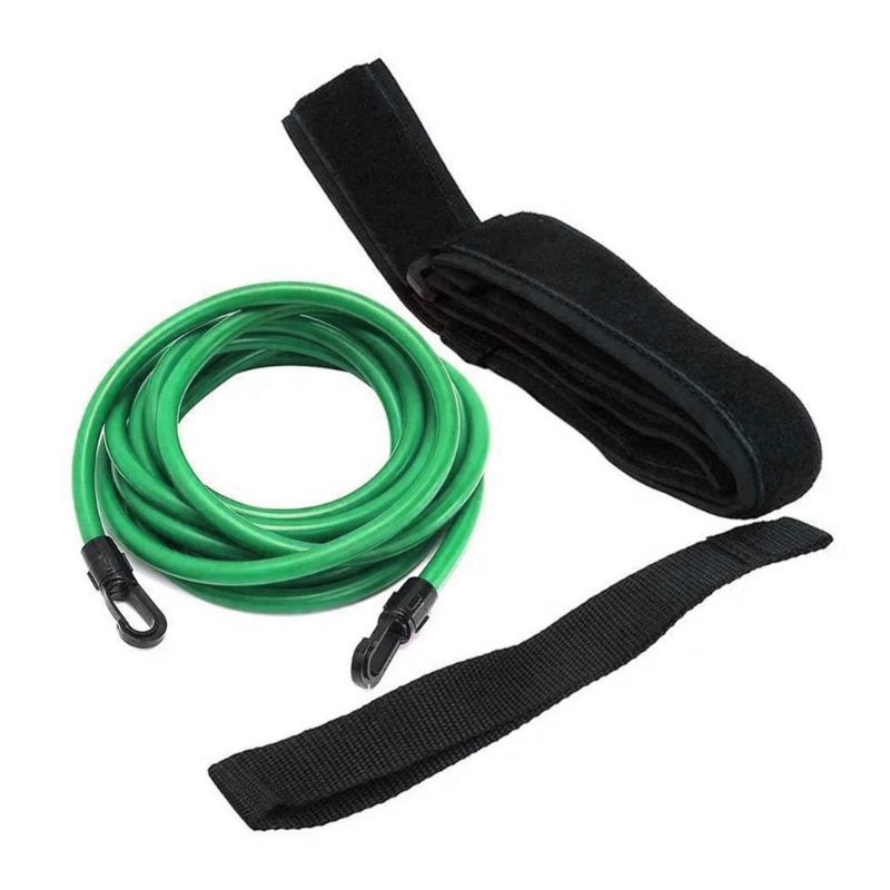 Ceinture élastique de natation statique, 4m, pour adultes et enfants, entraînement à la natation, résistance, attache, noir/bleu/vert/jaune