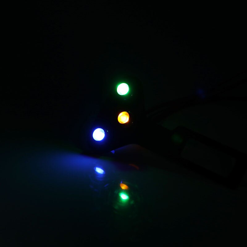 12v motorcykel instrument led ljus helljus / neutral / blinkers indikator justerbar hastighetsmätare vägmätare extraljus