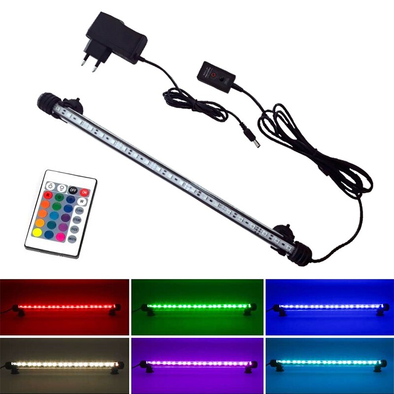 Europese Regelgeving Aquarium Verlichting Kleurrijke Verkleuring Waterdichte Led Aquarium Verlichting Duiken Lichten Decoratieve Verlichting