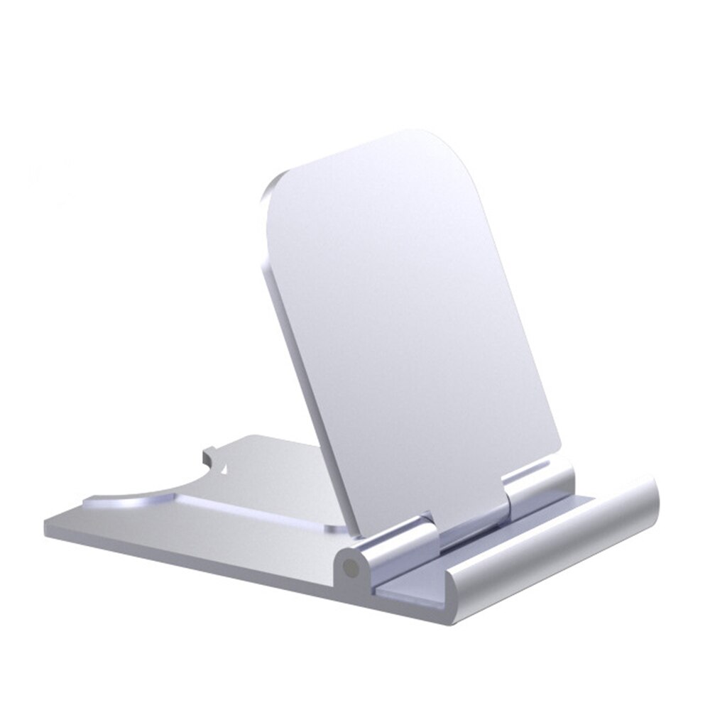 Universal sammenfoldelig mobiltelefon bordholder plast bordholder mobiltelefon holder telefon og tablet ring holder til iphone samsung: A-grå