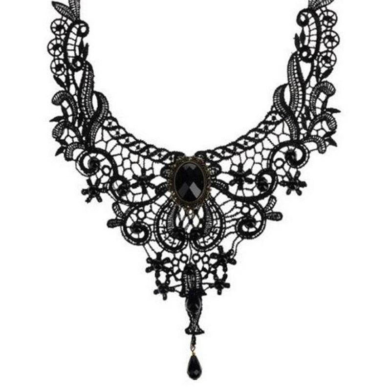 Rose Bloem Kralen Kwastje Mode Fluwelen Choker Voor Vrouwen Vintage Sexy Kant Ketting Meisje Hals Sieraden Accessoires: G