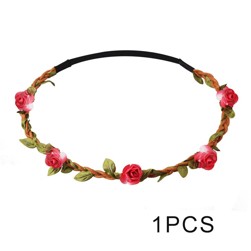rose garland bridal tiara European hair styling rope dIY travel jewelry: 2