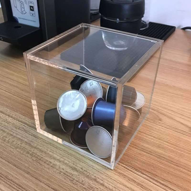 Akryl kapsel kaffeförvaringsbox för dolce gusto nespresso nordisk dammsäkra hushållskapslar tillbehör