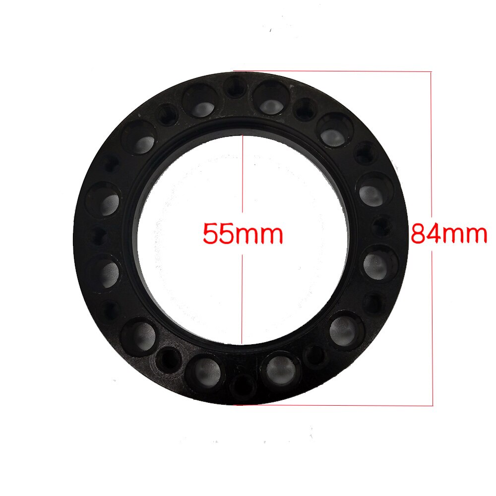 Universal Black Steering Wheel Hub Spacer 12 MM Steering Wheel Hub Boss Kit Adapter Spacer