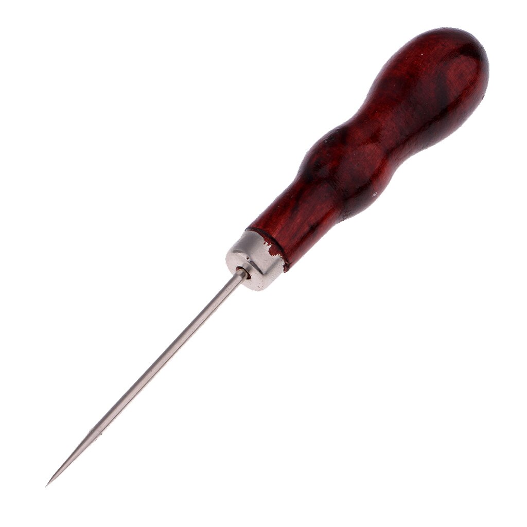 3pcs Wood / Plastic Handle Awl Leathercraft Stitching Awl Sewing Leather