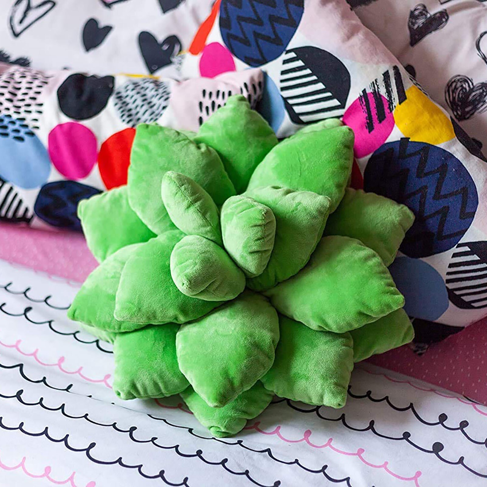 Succulent Cactus Kussen Decor Tuin Groen Liefhebbers Leuke Vetplanten Jongen Meisje Kamer Slaapkamer Decor Woonaccessoires
