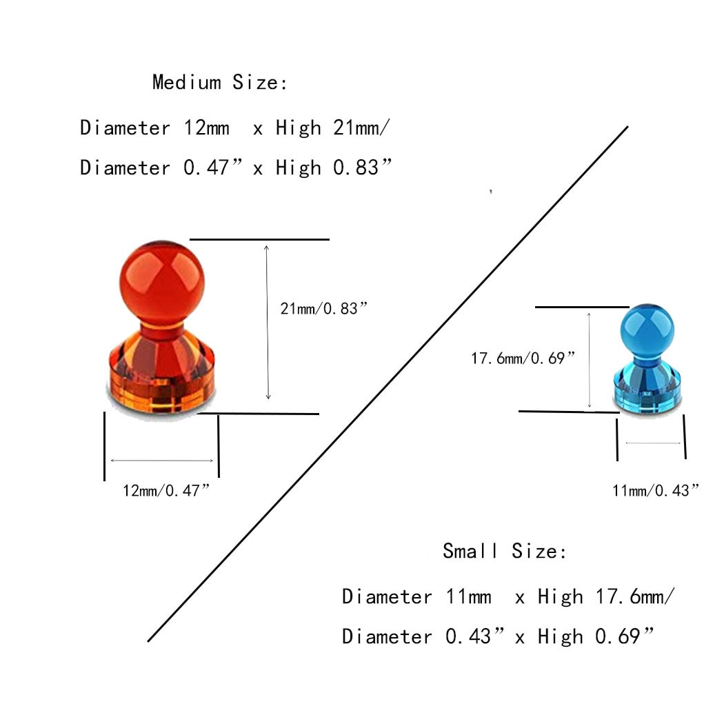 Push Pin Magnets Fridge Magnets Home School Classroom Office Magnets for Refrigerator Dry Erase Board and Whiteboard Magnets