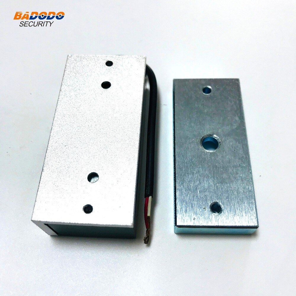 Mini single door electromagnetic lock magnetic lock 60Kg/100Lbs holding force for showcase cabinet door frameless glass door