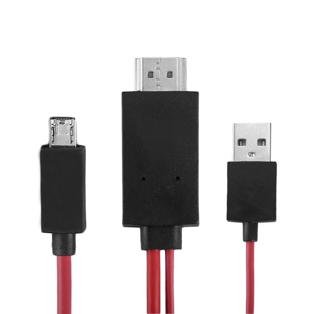 Professionele Mhl 1080P Micro Usb Naar Hdmi-kabel Met 11Pin Voor Samsung Praktische Duurzaam Mhl Usb Hdtv Kabel