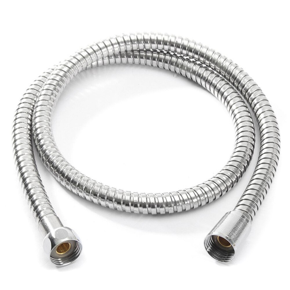 Bruser slange rør fittings bruser holder vandrør til bad brusehoved i rustfrit stål badeværelsestilbehør: 1.2m