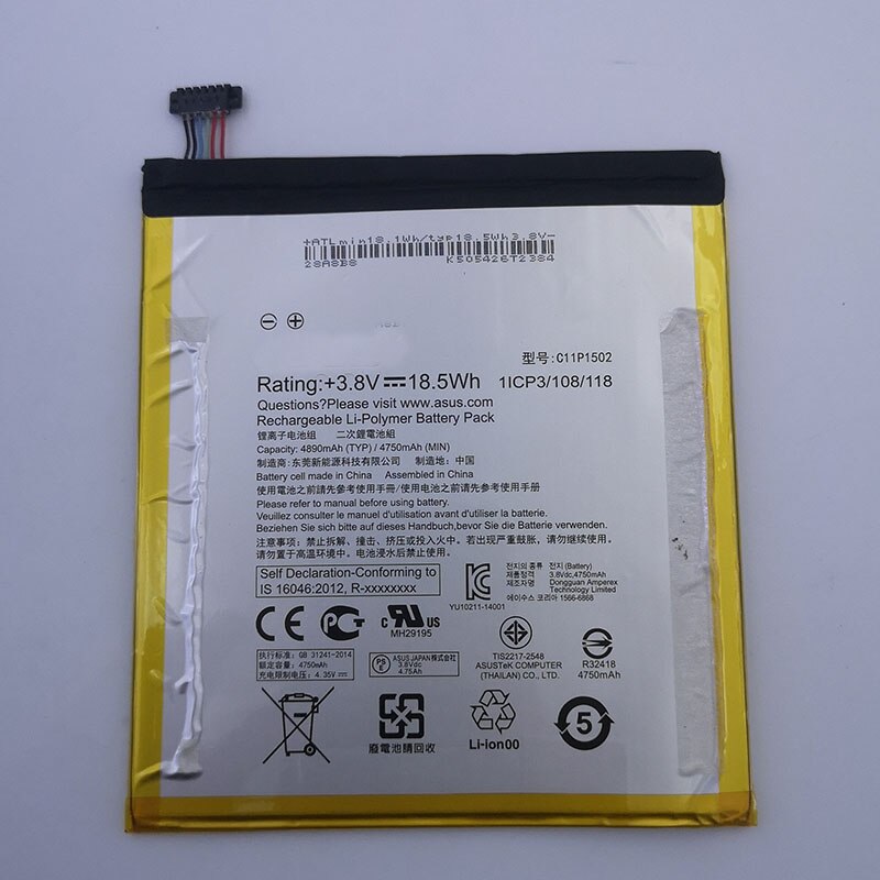 Asus C11P1502 Tablet Pc Originele Batterij Voor Asus ZenPad10 Z300C Z300M Z300CG Z300CL P023 P01T 4890Mah