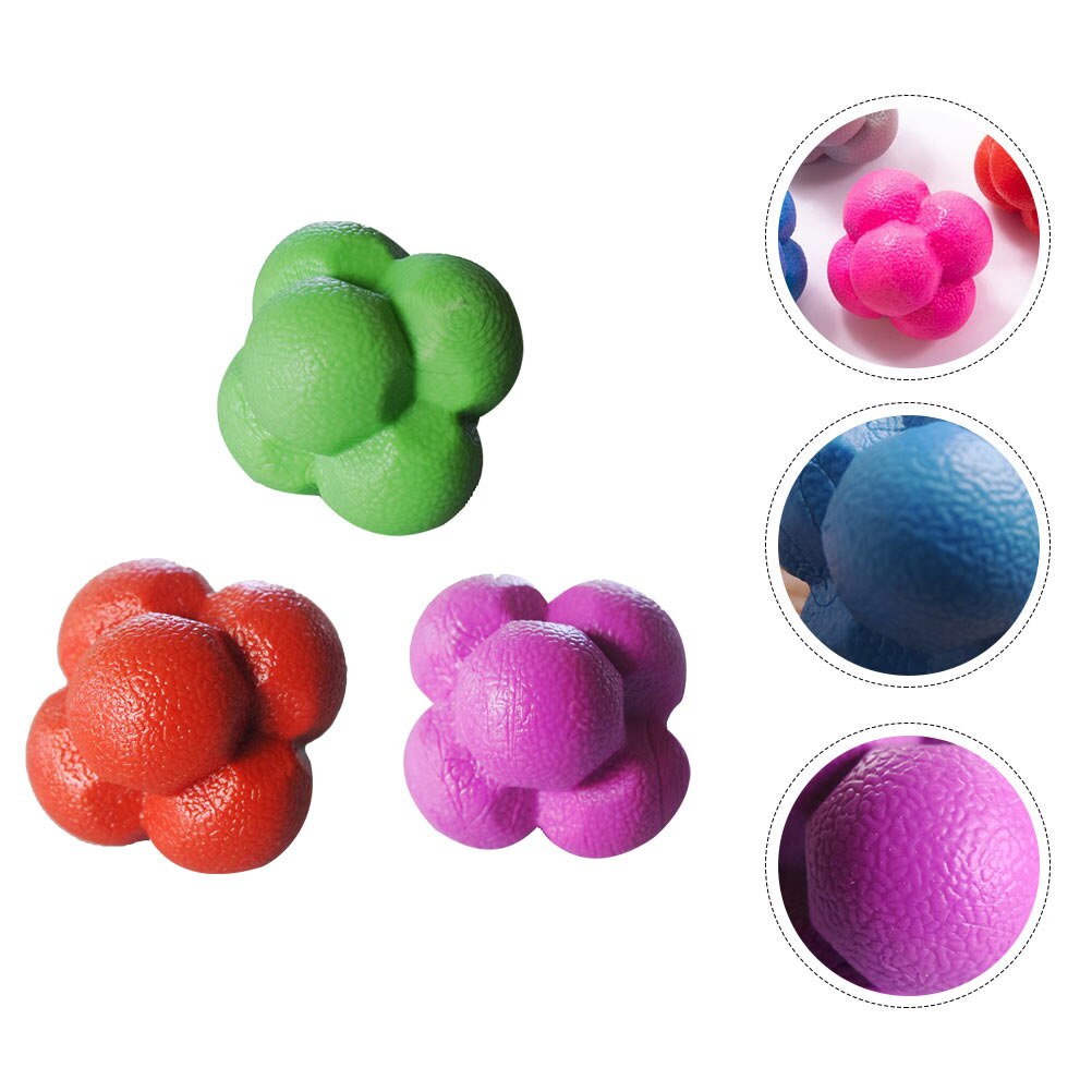 3pcs Hexagonal Reaction Ball Fitness Agile Balls Durable Fitness Ball for Home