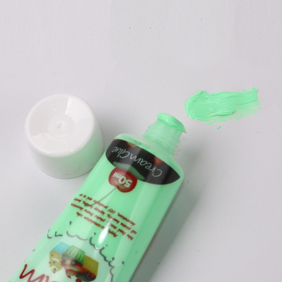 (inklusive flydende )(50ml)  gennemsigtige plastskal guld krystal epoxy special creme lim ca. 11.3 x 4.6cm-1 pc: 7