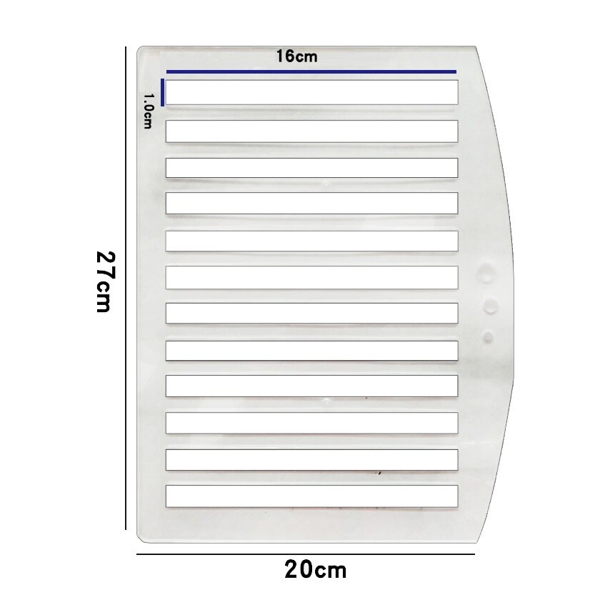 Drawing Slant Line Ruler Drafting Oblique Line Ruler Parallel Lines Drawing Template 27*20cm: Default Title