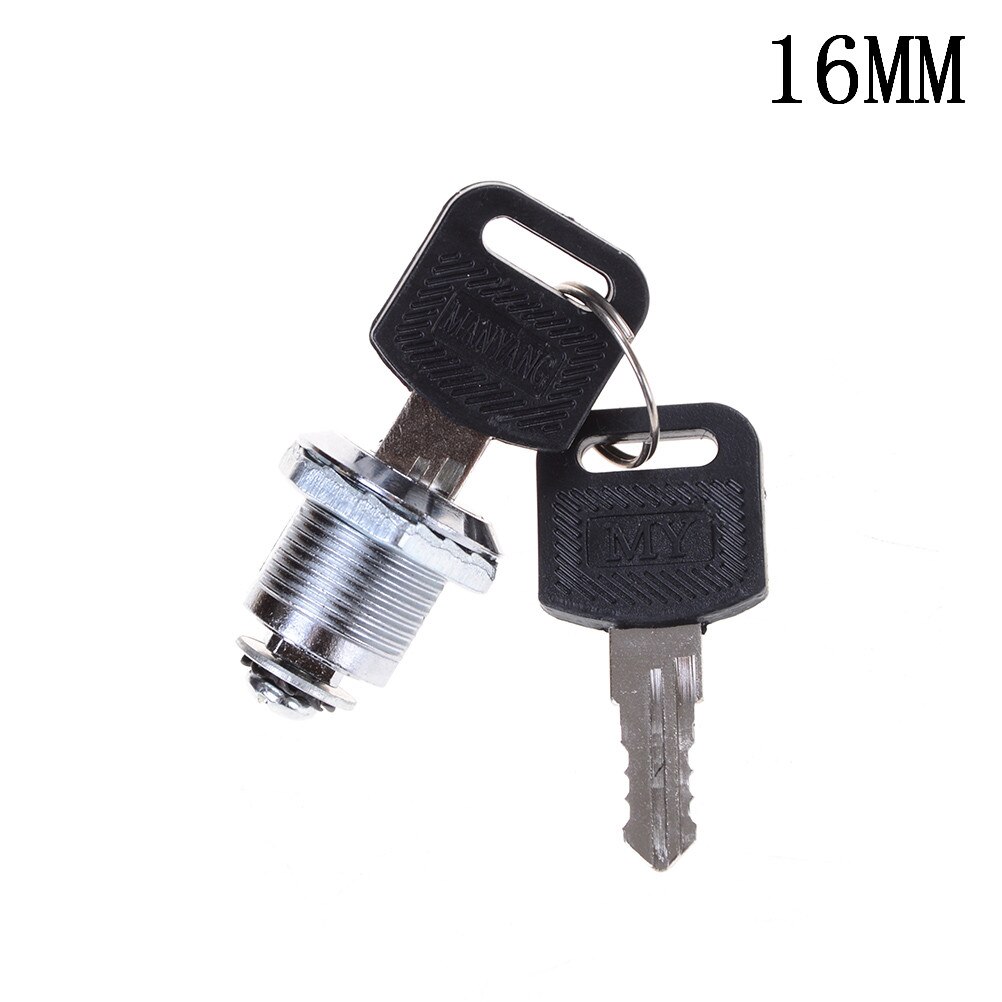 1 zestaw DIY szafka narzędzia 16mm 20mm 25mm 30mm złącze camlock skrzynka pocztowa szafa na dokumenty zamek robić szuflady biurka z 2 kluczami: 16mm