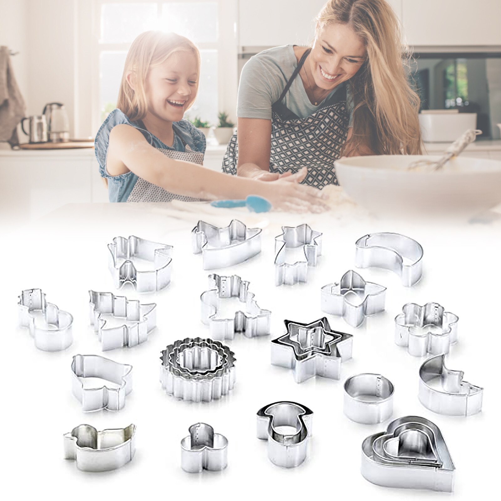 Biscuit Mold 3D Cookie Plunger Cutter Gebak Versieren Diy Voedsel Fondant Bakvorm Tool Kerstboom Sneeuwpop