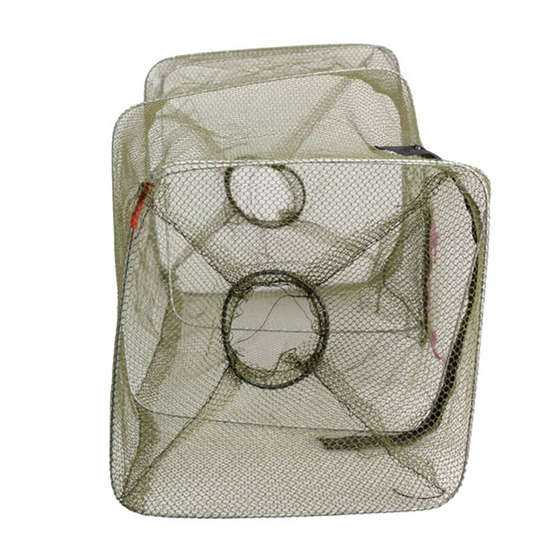 Trampa plegable para cebo de pesca, Red de nailon, YS-BUY